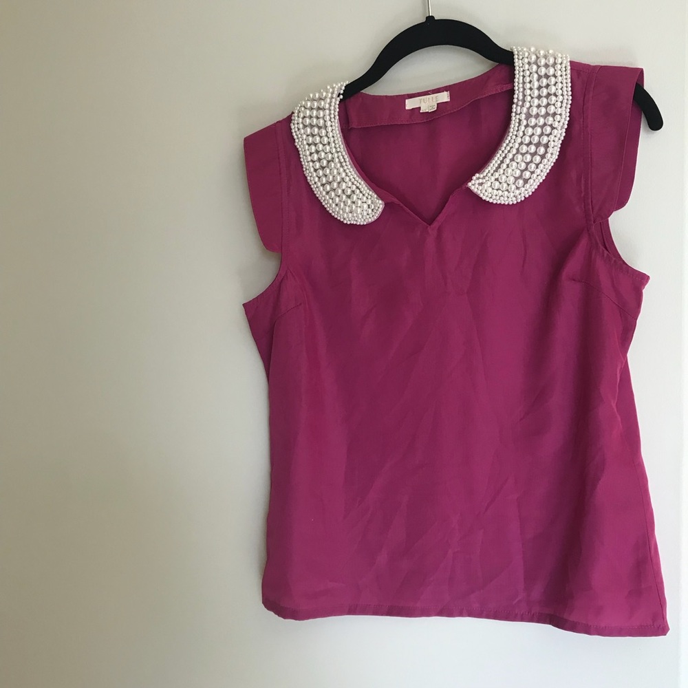 Boutique Brand Top with pearls